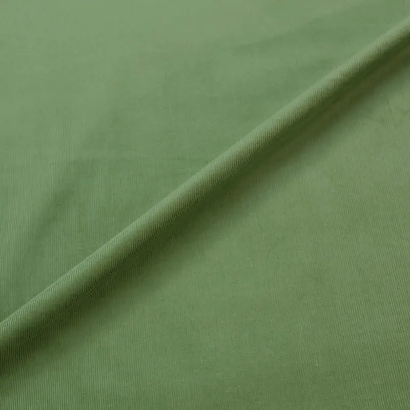 60CM REMNANT Dressmaking Cotton Corduroy - Sage Green