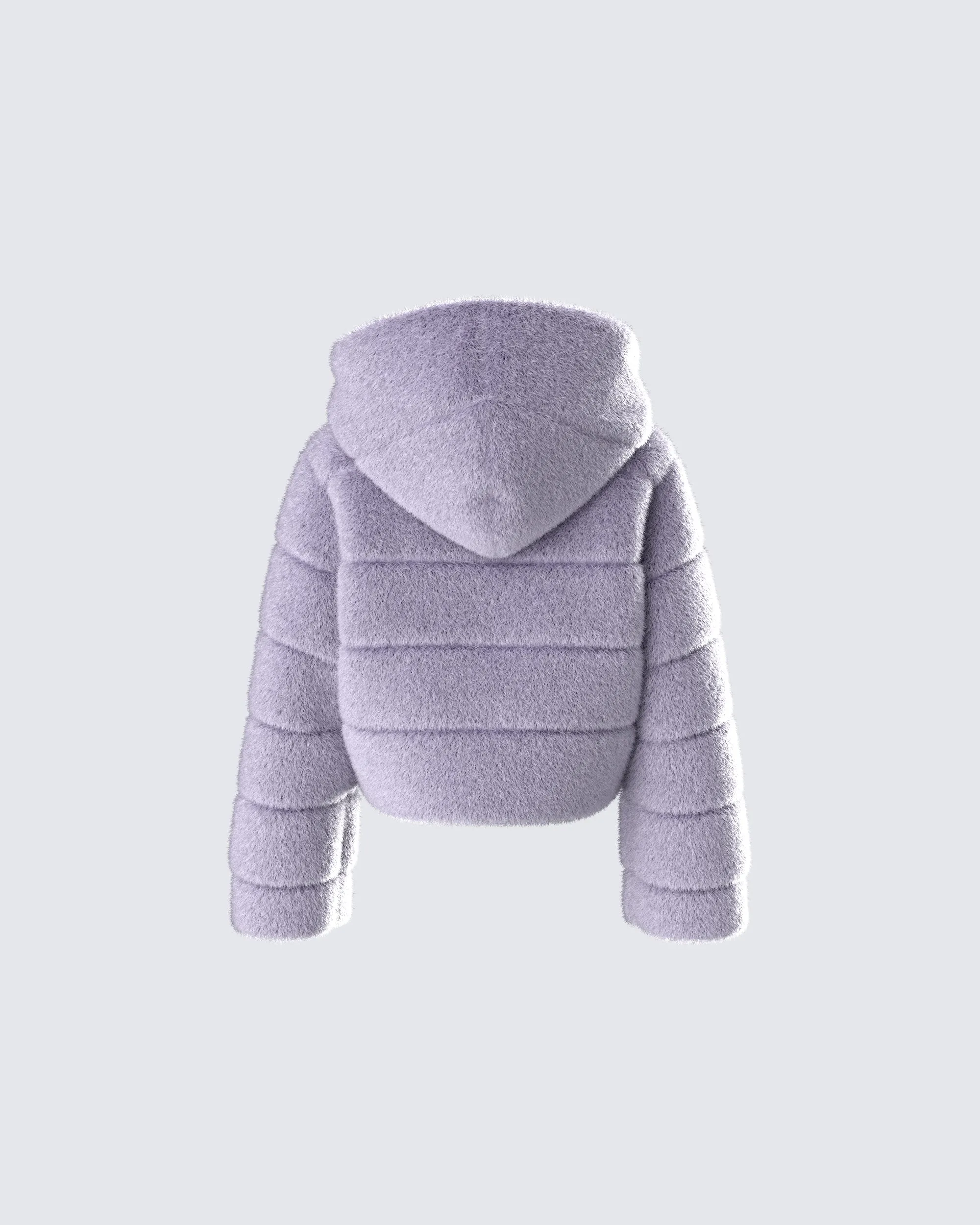 Aspen Grey Faux Fur Hooded Jacket