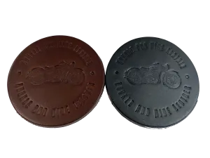 Bridle Leather Vintage Motorcycle Coaster BUY MORE and SAVE!