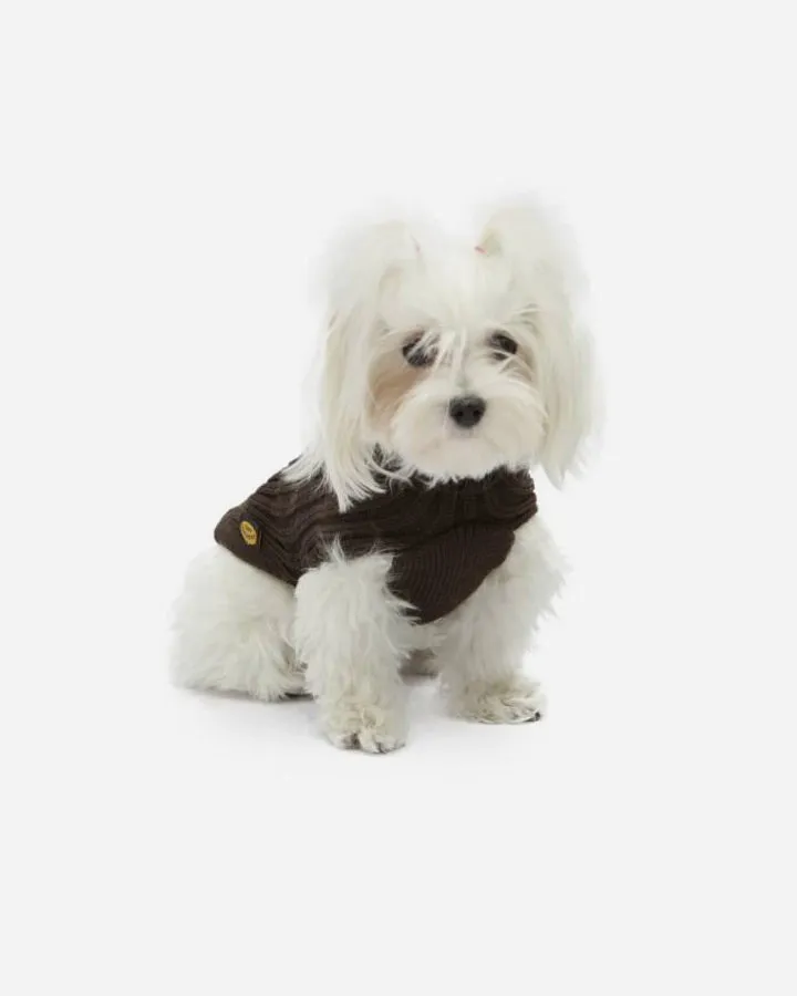 Brown Knitted Sweater - Fashion Dog (art.303)