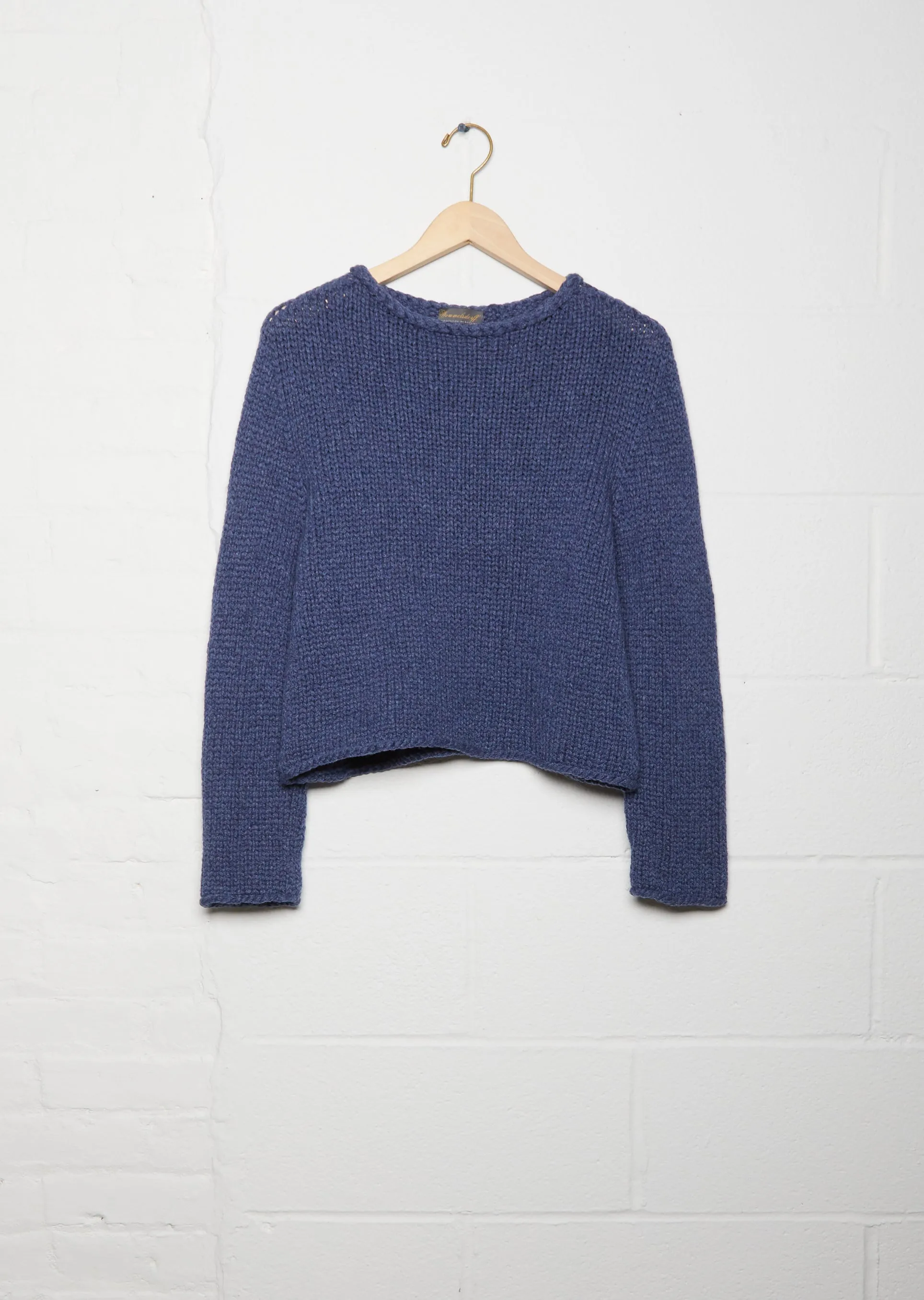 Caro Rollneck Cashmere Sweater — Denim