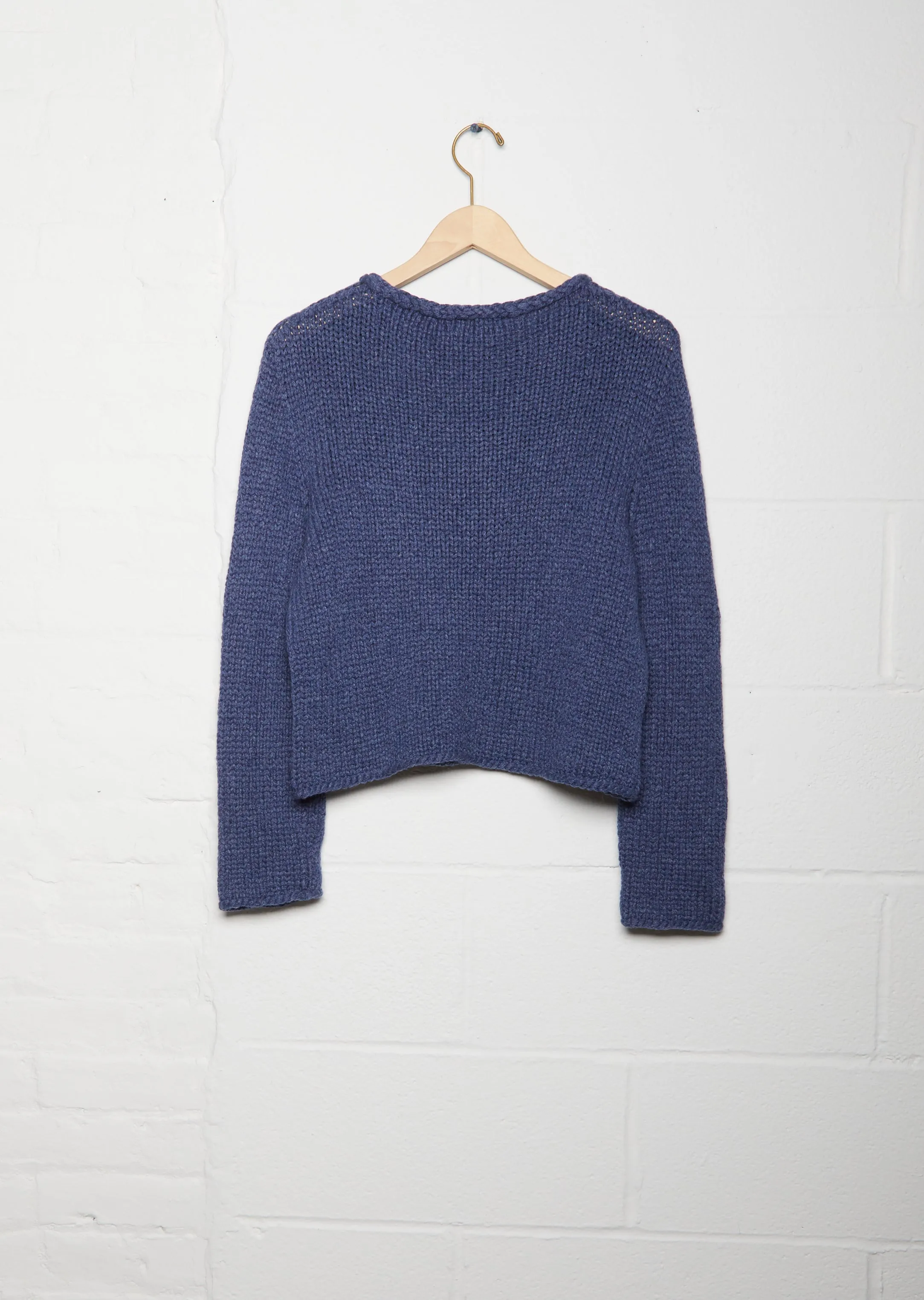 Caro Rollneck Cashmere Sweater — Denim