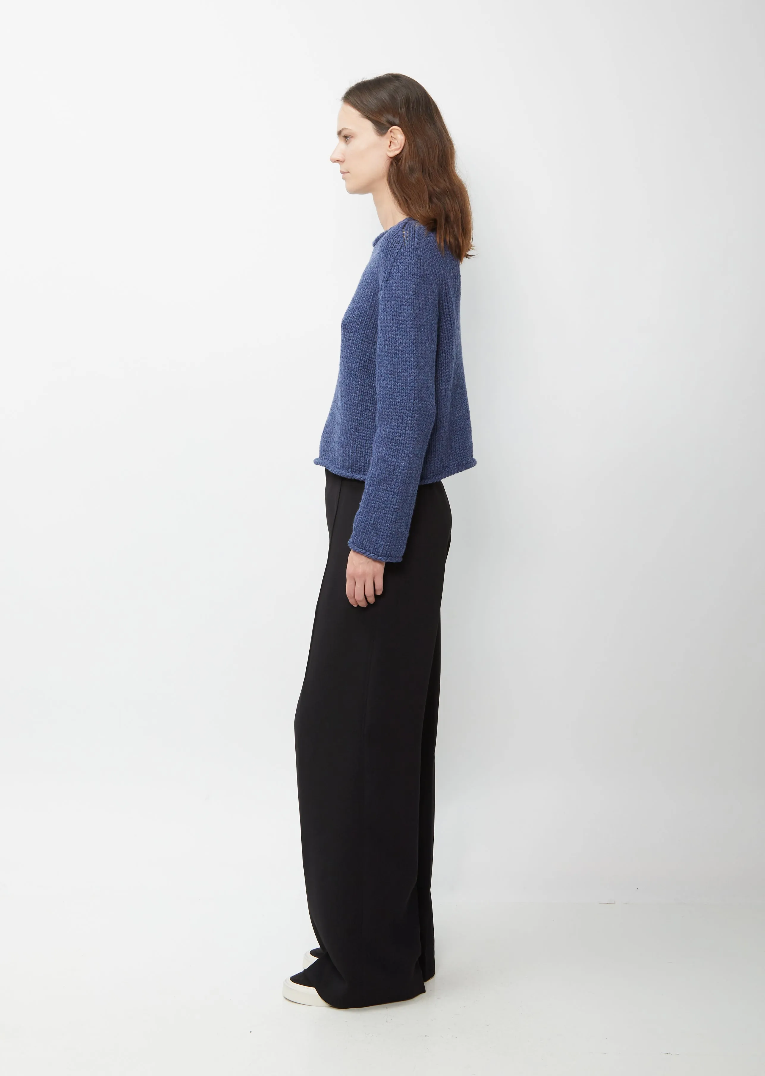 Caro Rollneck Cashmere Sweater — Denim