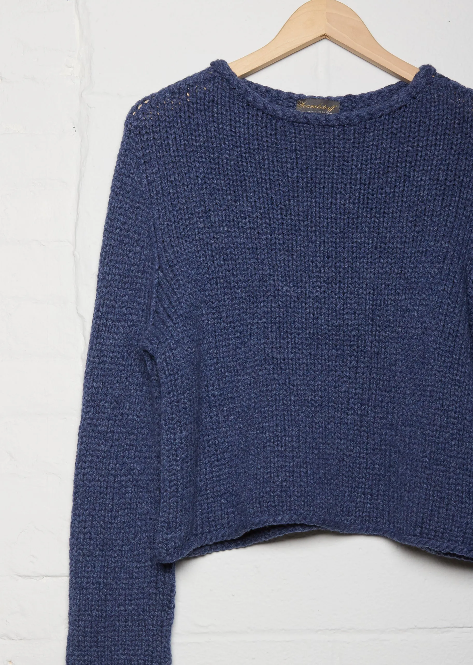 Caro Rollneck Cashmere Sweater — Denim