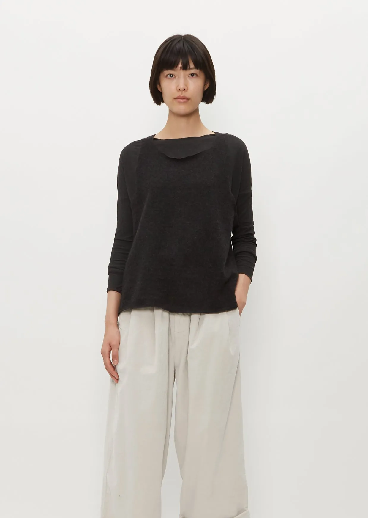 Cashmere Vest — Slate