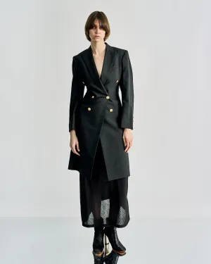 Celine Double breasted gold button coat