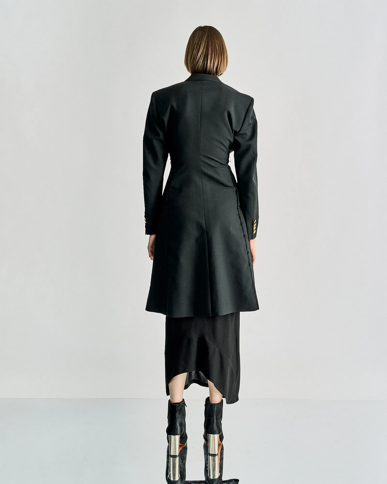 Celine Double breasted gold button coat