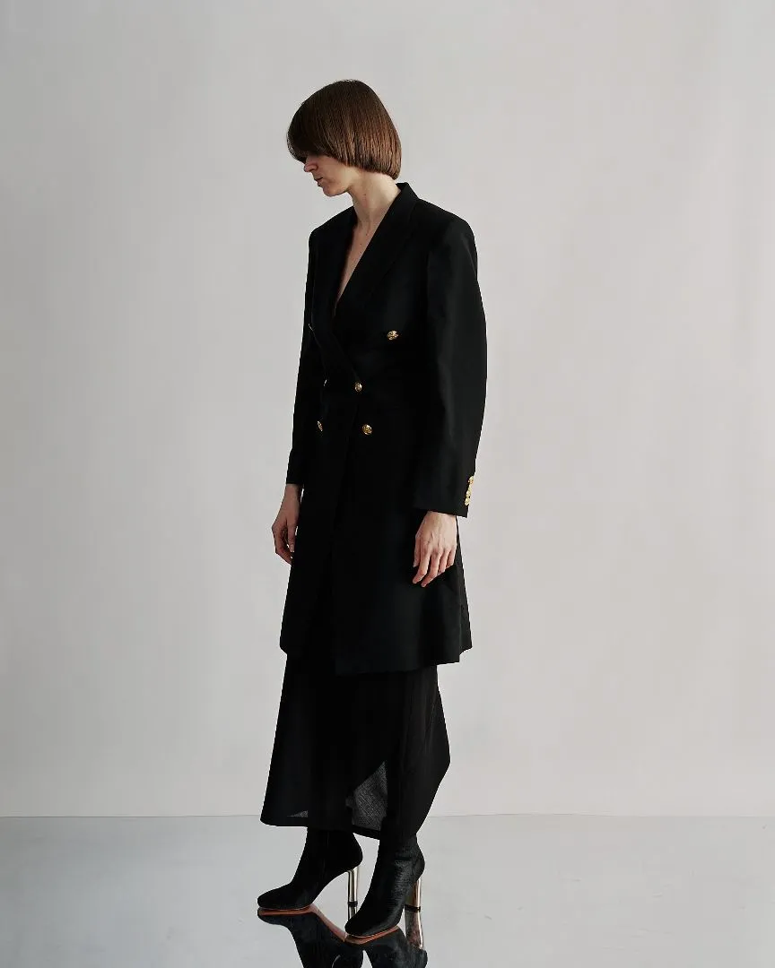 Celine Double breasted gold button coat