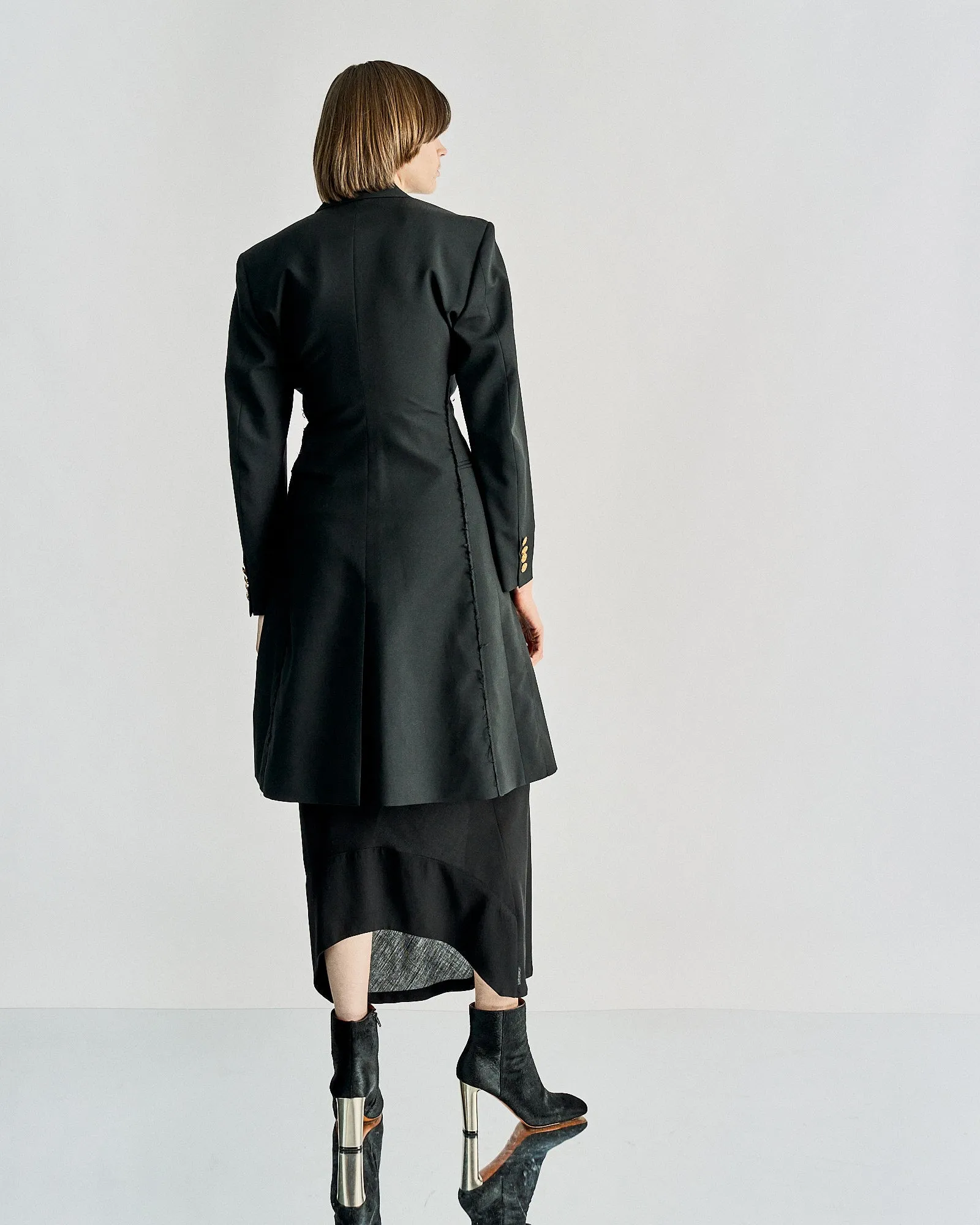 Celine Double breasted gold button coat