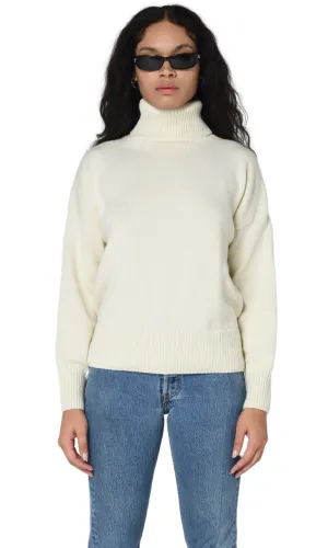 CREAM HEAVY ROLL NECK
