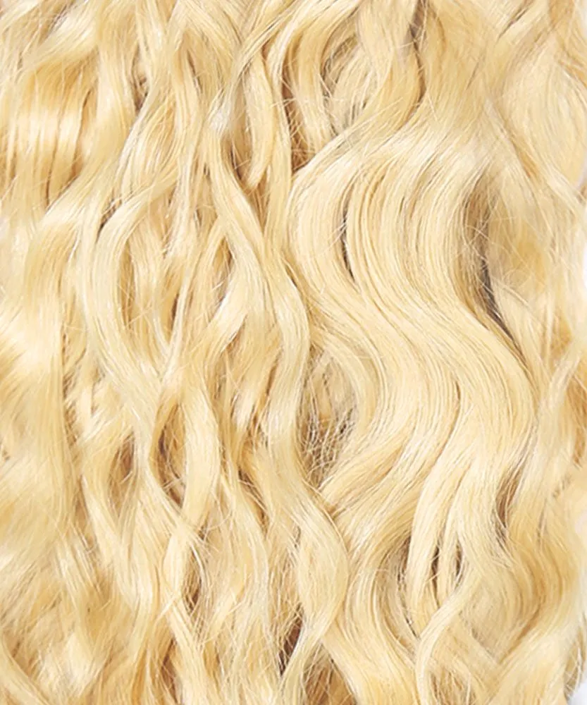 Curly Colored Hair Machine Weft