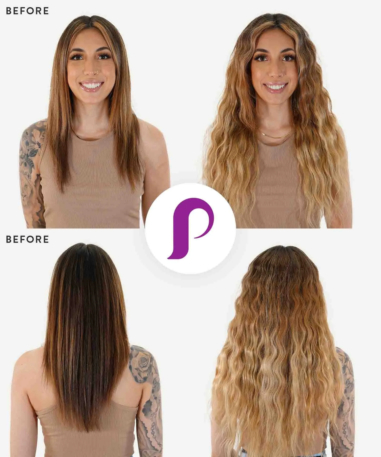 Curly Tape-In Hair Extensions