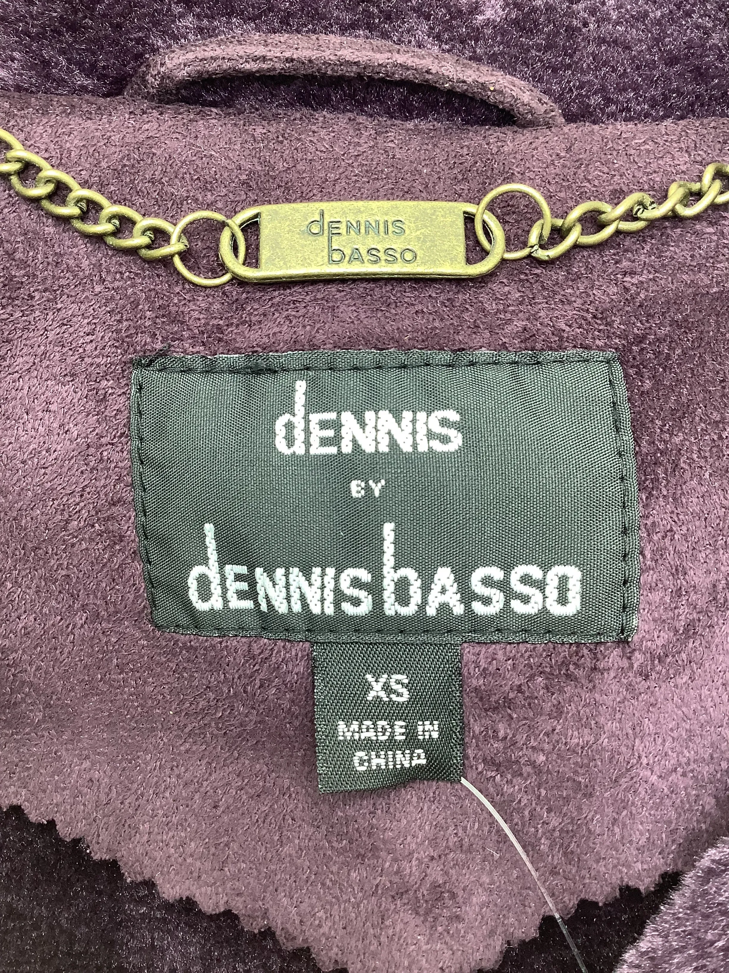 Dennis Basso Maxi Length Faux Shearling Suede Coat Size: XS