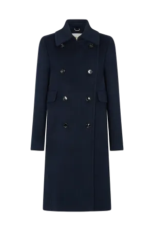 Double Breasted Coat in Wool Cashmere