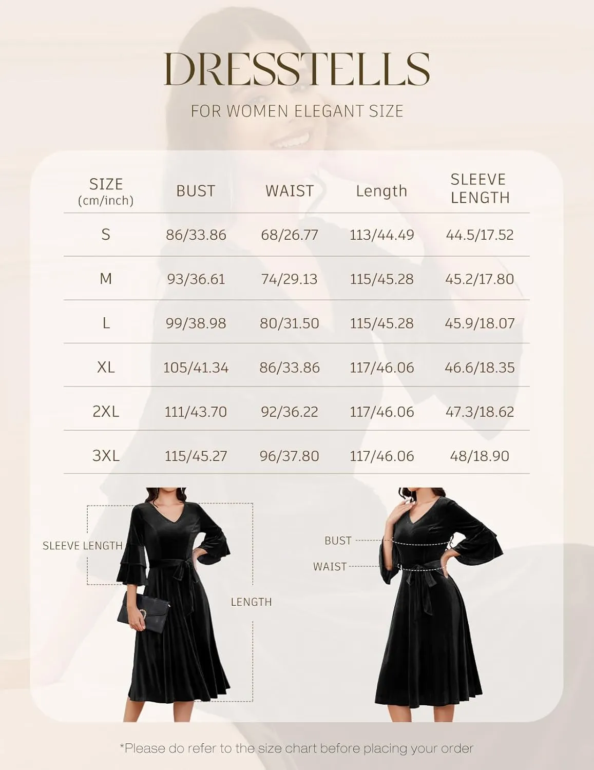 DRESSTELLS Velvet Cocktail Dress for Women, 2024 Christmas Holiday Party Long Sleeve Velour Dresses