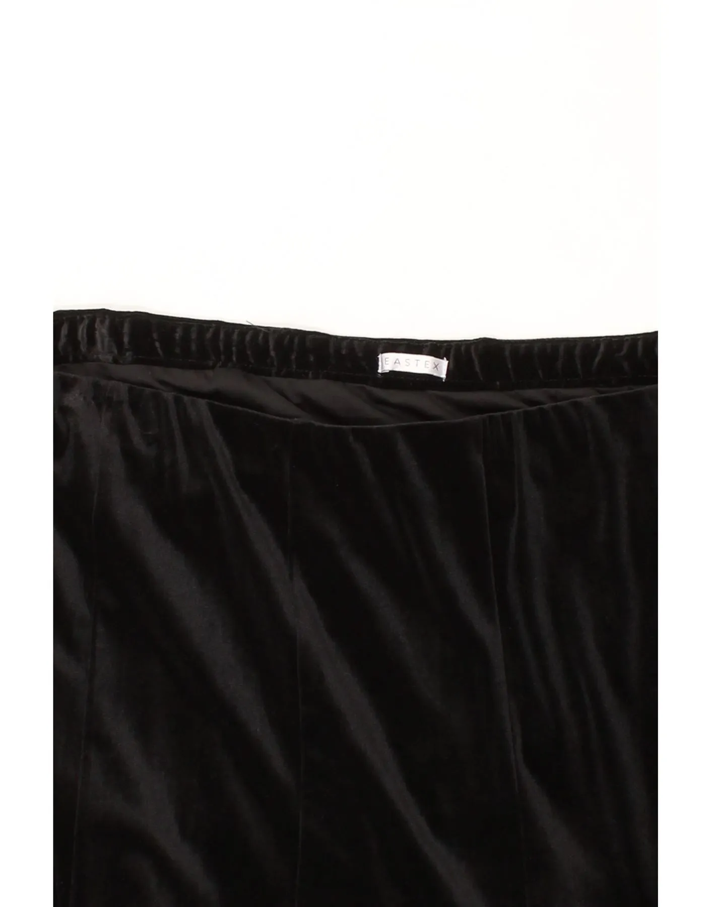 EASTEX Womens Velvet A-Line Skirt W38 XL Black