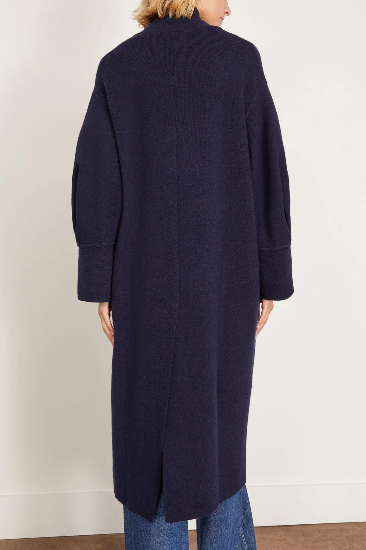 Eileen Cardigan Coat in Navy