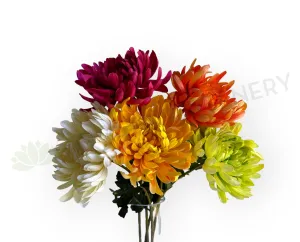 F0450 Chrysanthemum Single Stem 64cm  5 colours SPECIAL