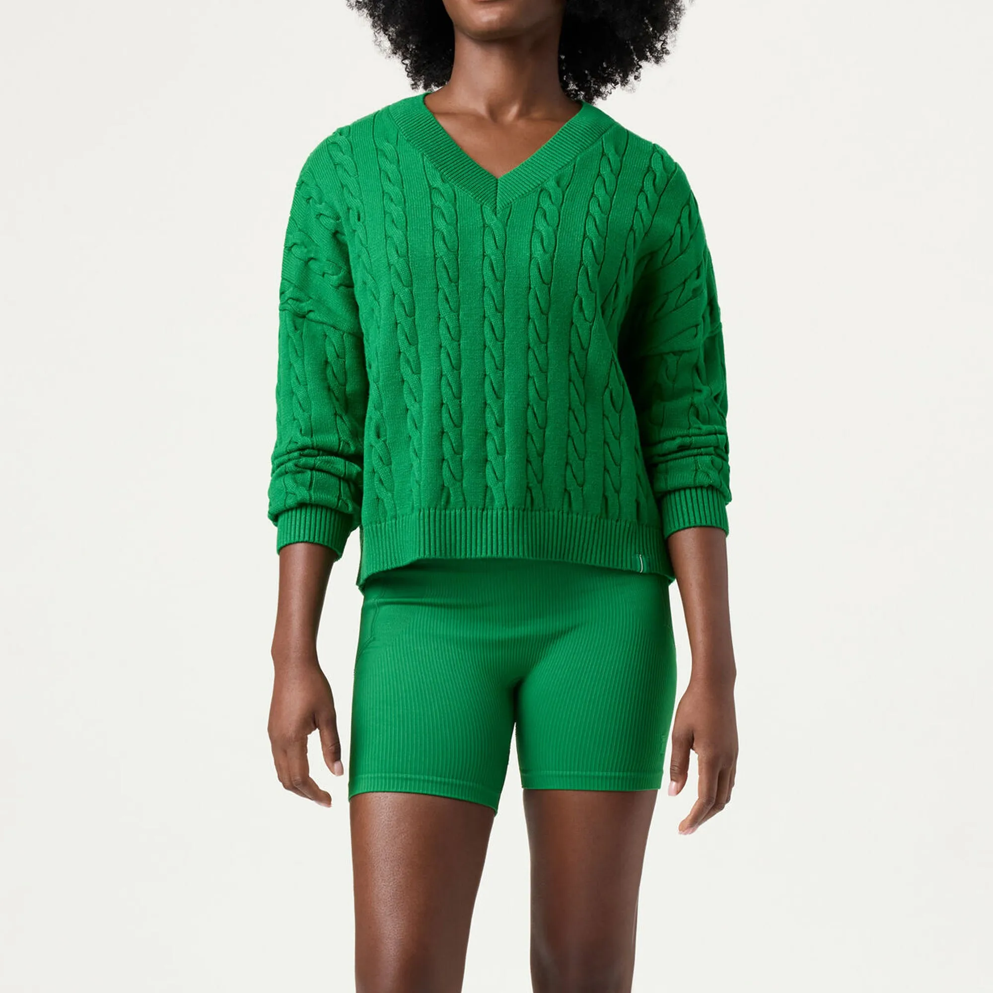 Fila Womens Baseline Chunk V-Neck Sweater