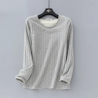 Fleece-Lined Thermal Women's Long Sleeve Tee
