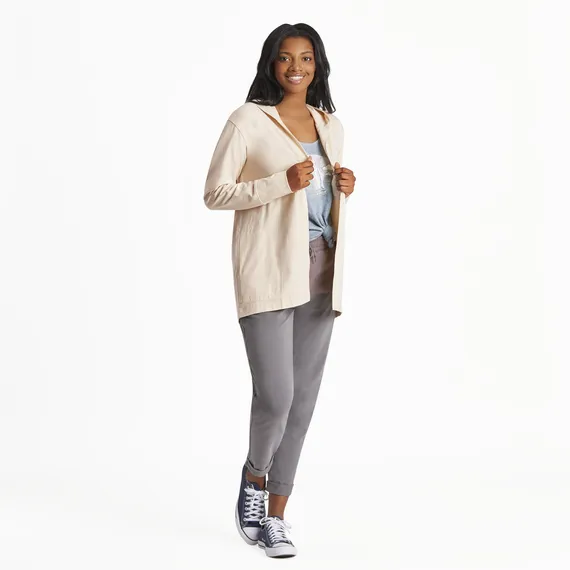 Flex Cardigan Putty White