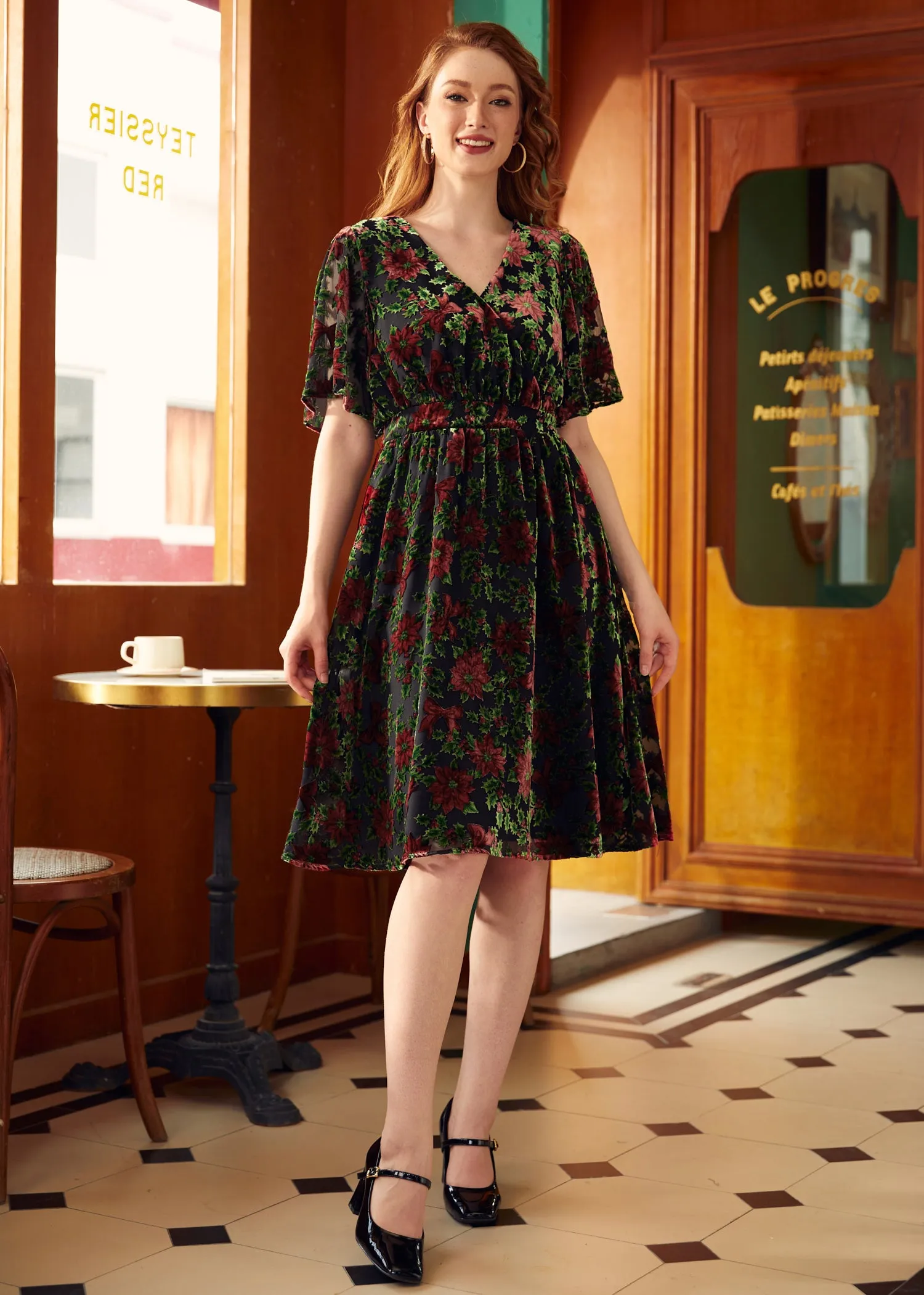 Flutterly Fabulous A-Line Dress