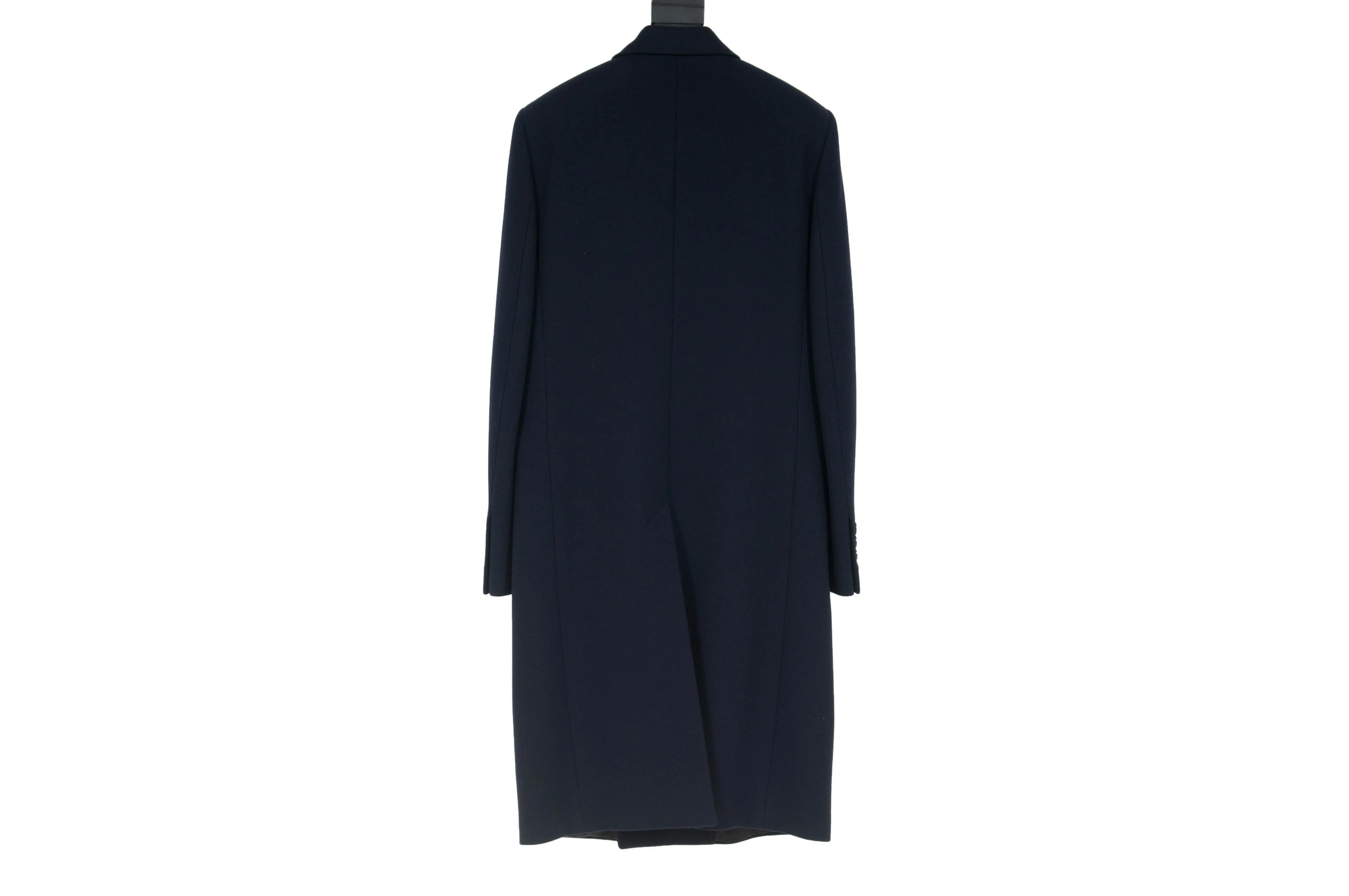 FW16 Double Breasted Long Coat (Navy)