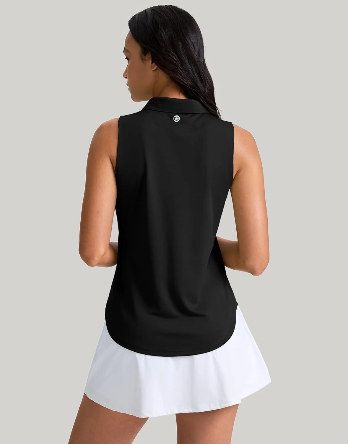 G Gradual Womens Golf Shirt Sleeveless Zip Up Polo Shirts for Women Collared Lightweight Tennis Athletic Tank Top