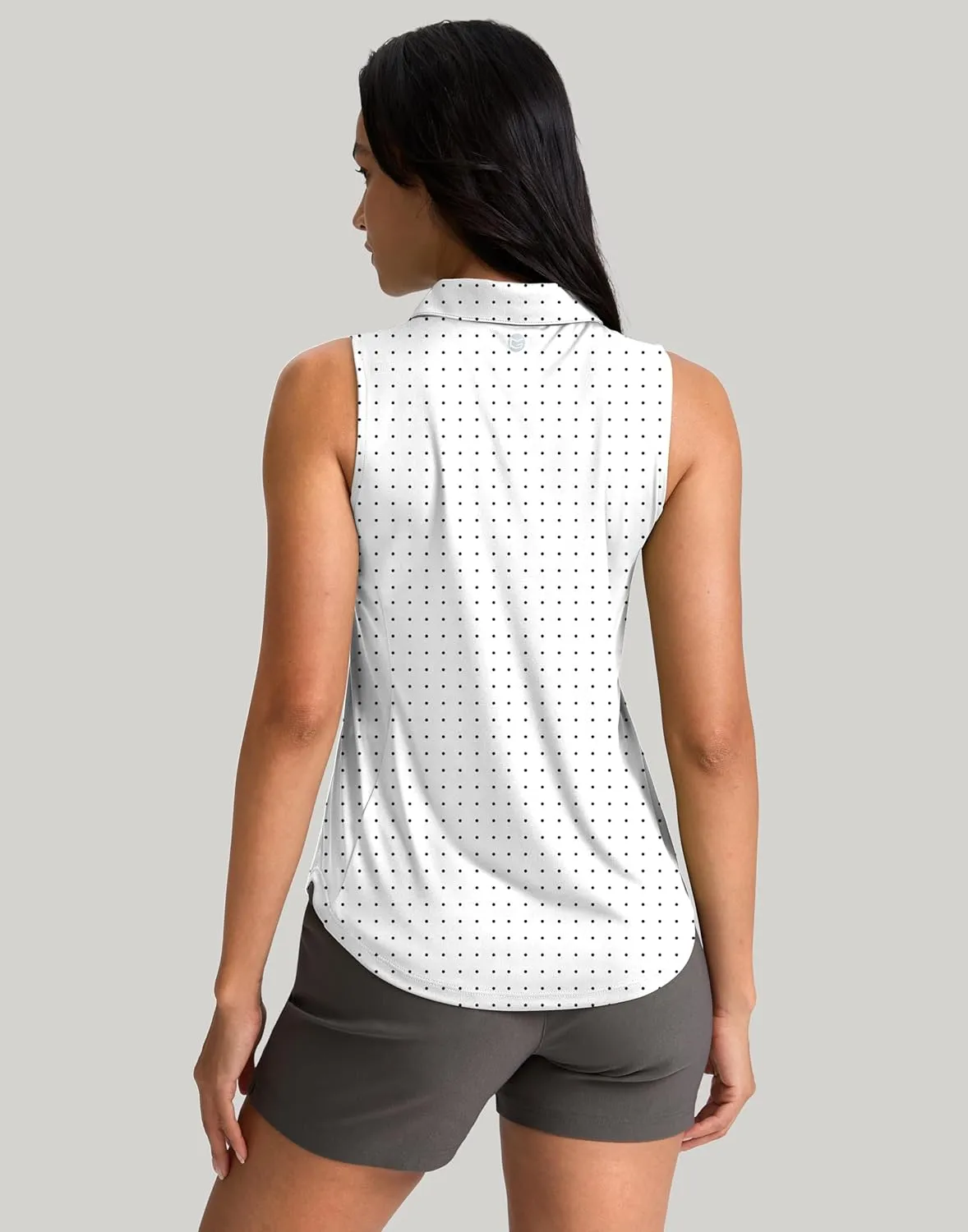 G Gradual Womens Golf Shirt Sleeveless Zip Up Polo Shirts for Women Collared Lightweight Tennis Athletic Tank Top