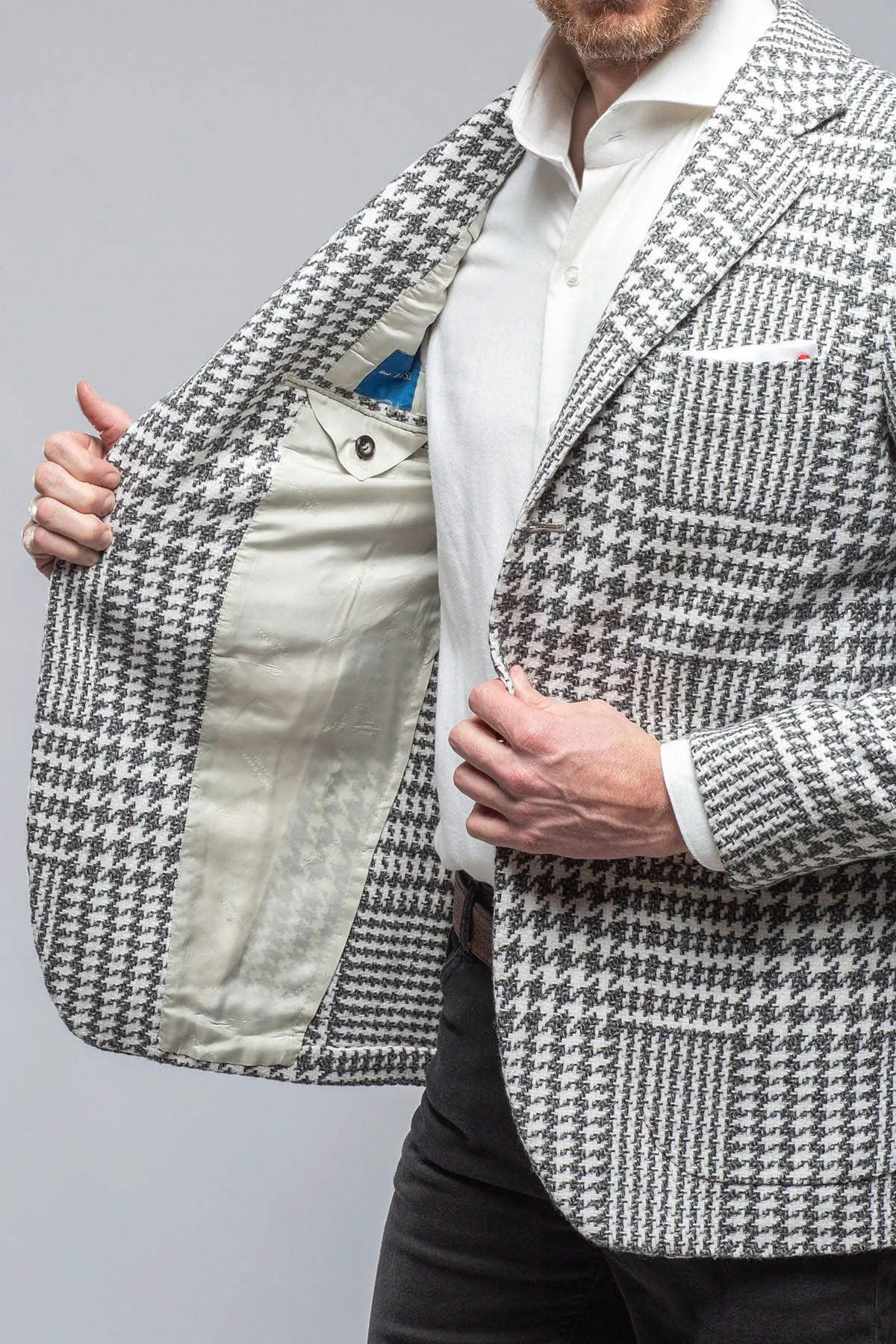 Hanan Cashmere Sport Coat in Grey
