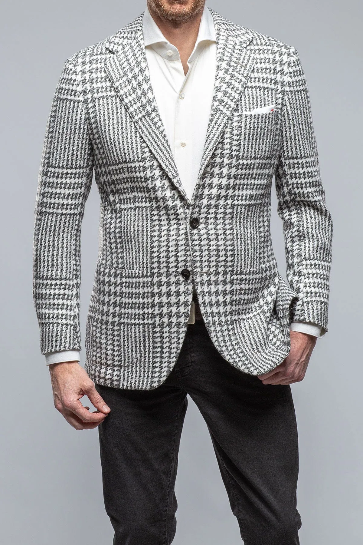 Hanan Cashmere Sport Coat in Grey