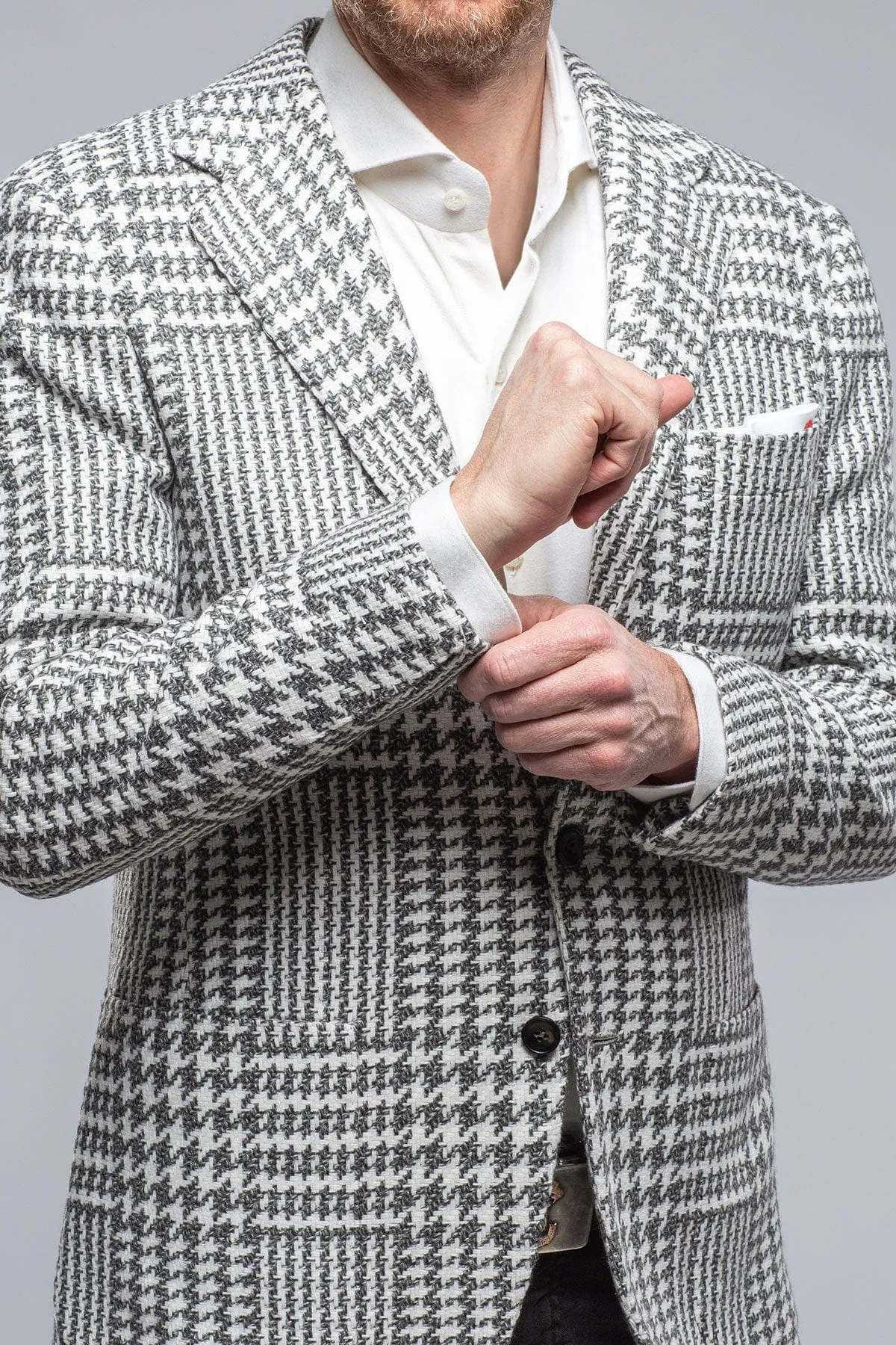 Hanan Cashmere Sport Coat in Grey