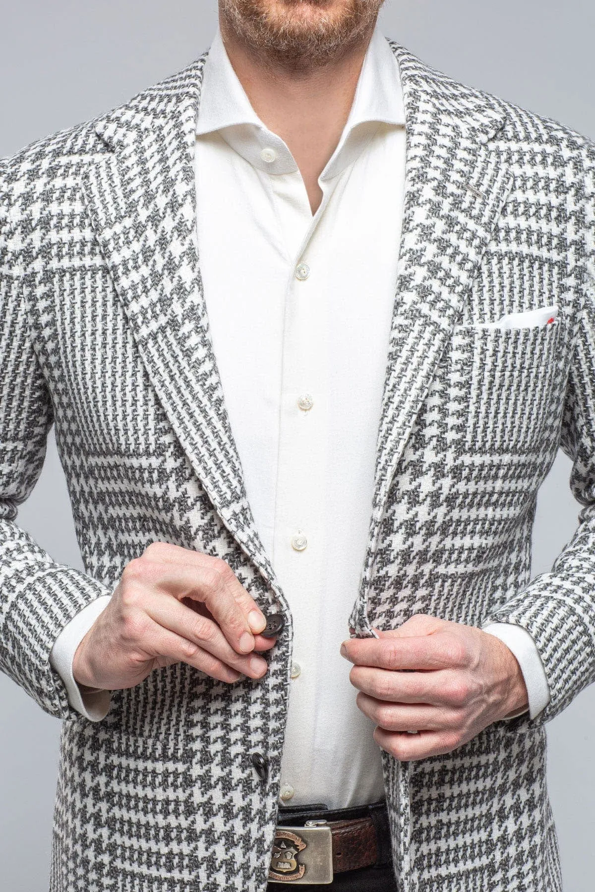 Hanan Cashmere Sport Coat in Grey