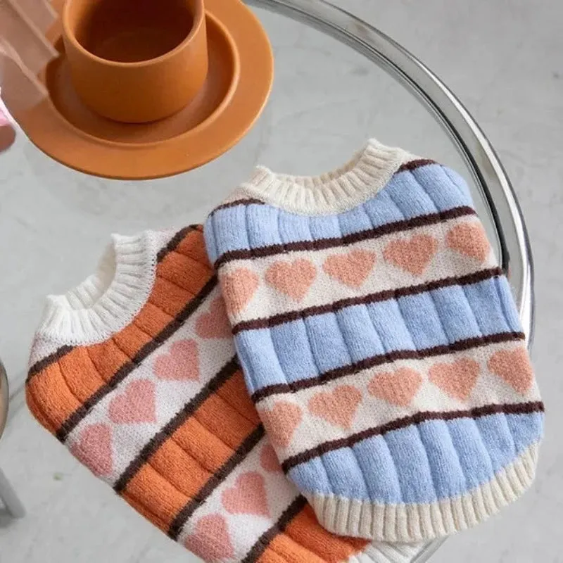 Heart Love Dog Sweater