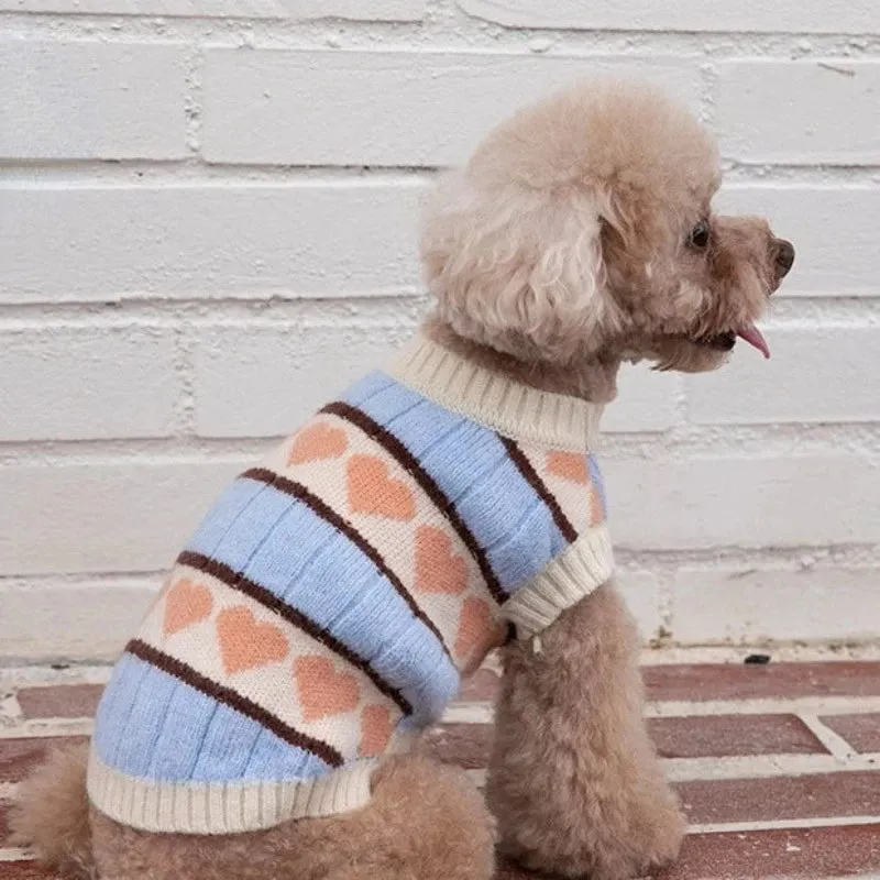 Heart Love Dog Sweater