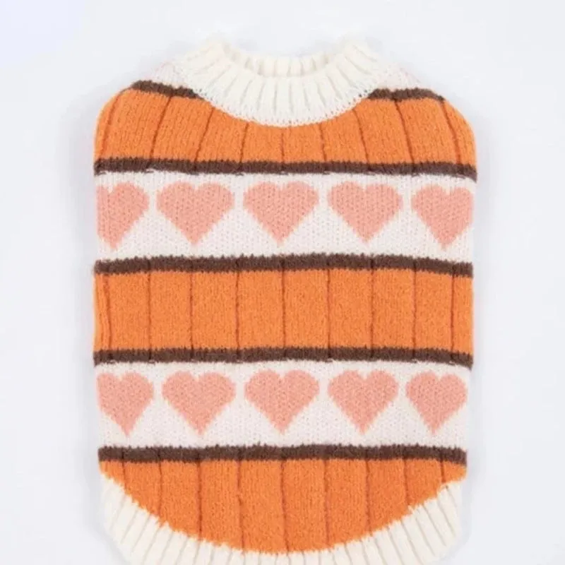 Heart Love Dog Sweater