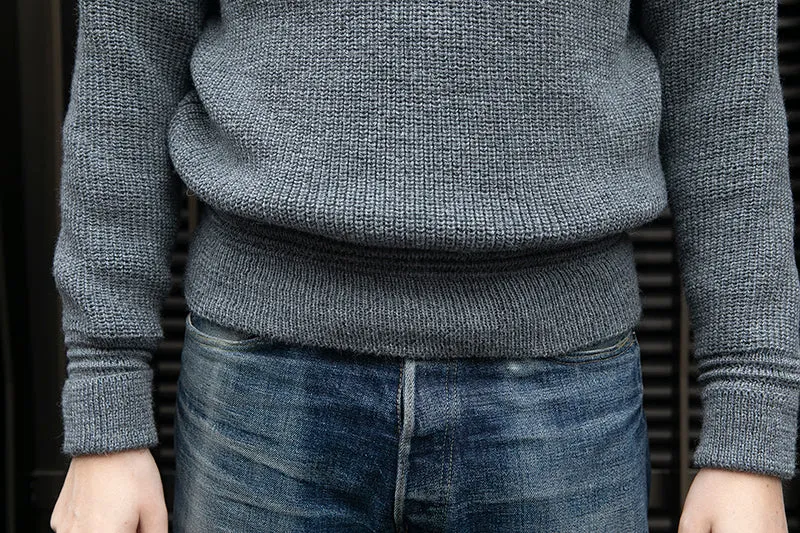 Heimat U-Boat Roll Neck Sweater - Battleship Grey