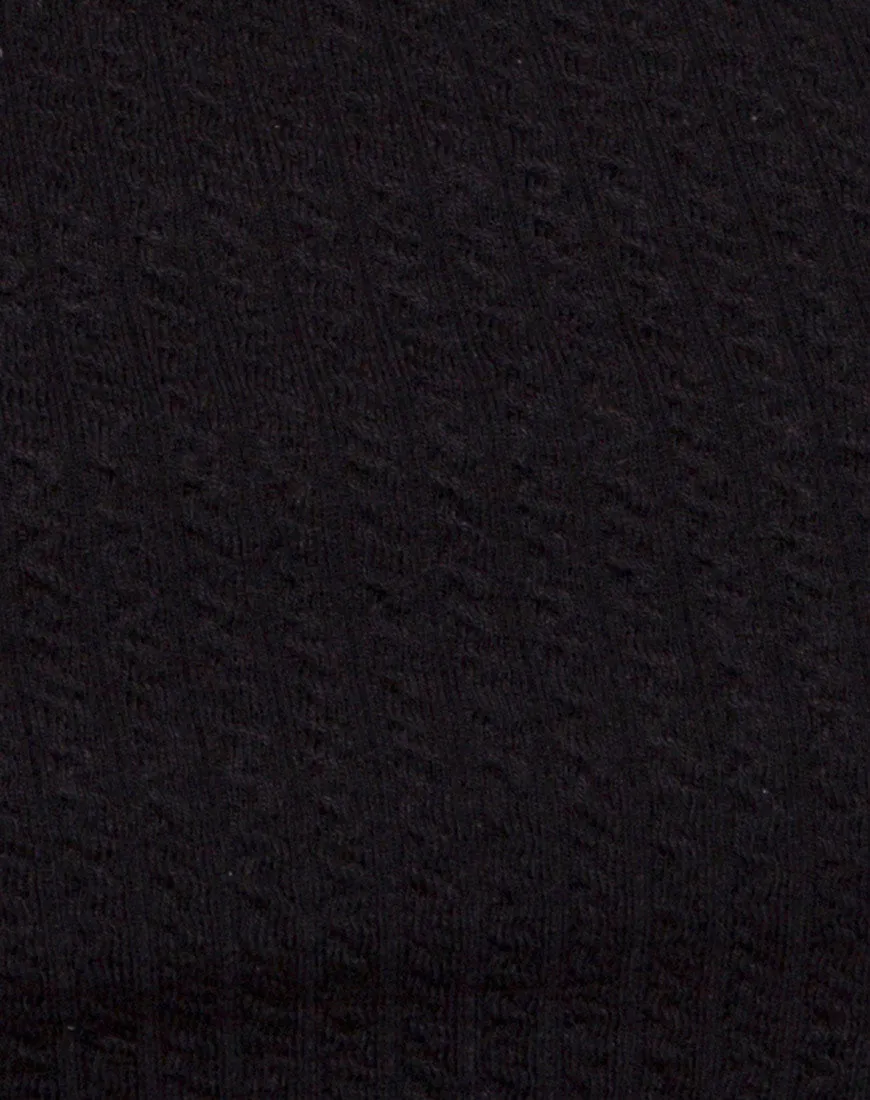 Herlom Flare Trousers in Black