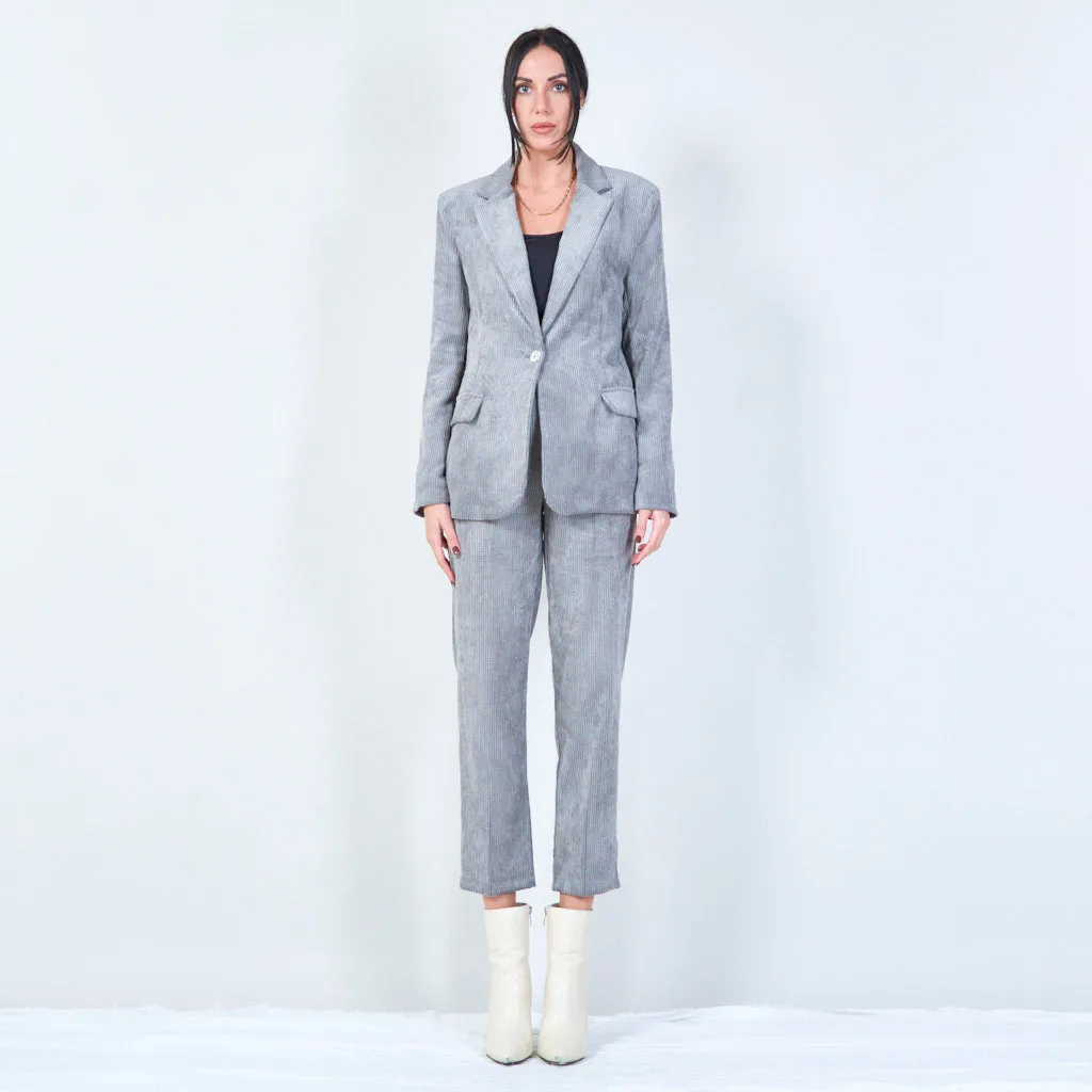 High-waisted corduroy trousers wholesale