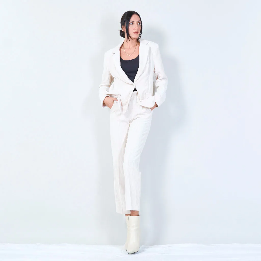 High-waisted corduroy trousers wholesale