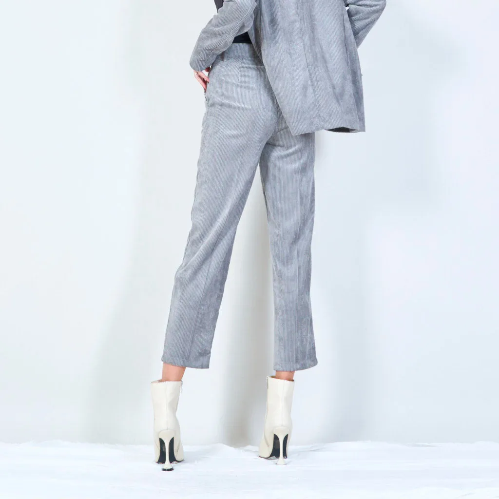 High-waisted corduroy trousers wholesale