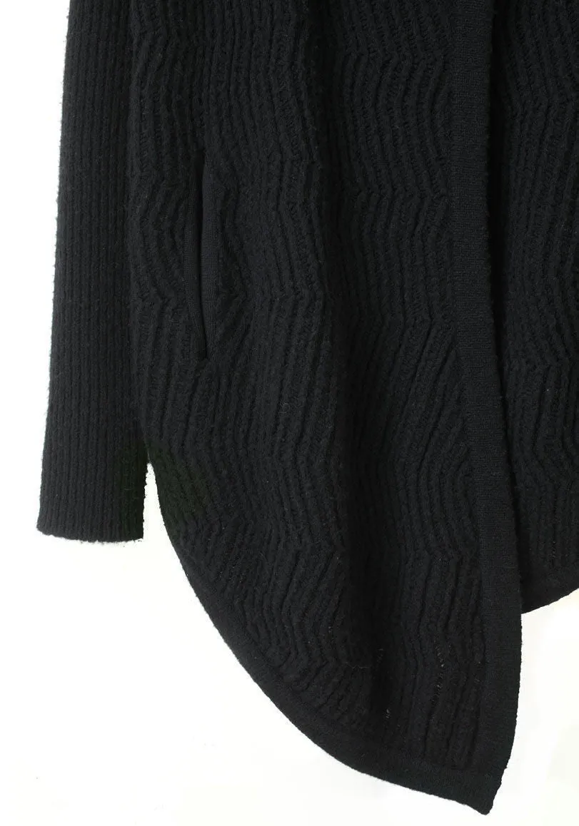 Hooded Rib Cardigan