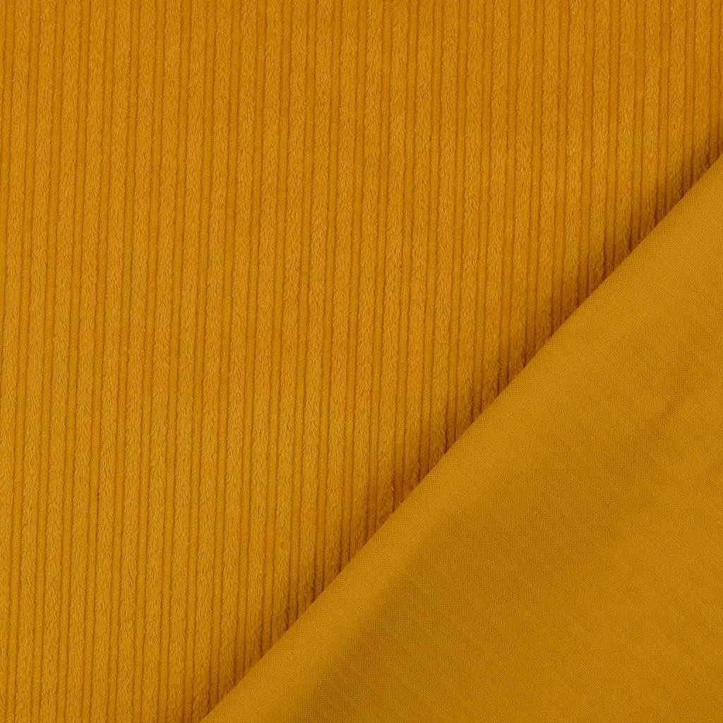 Jumbo Stretch Corduroy in Mustard