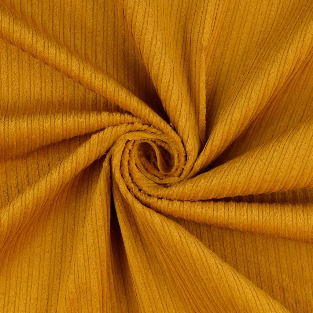 Jumbo Stretch Corduroy in Mustard