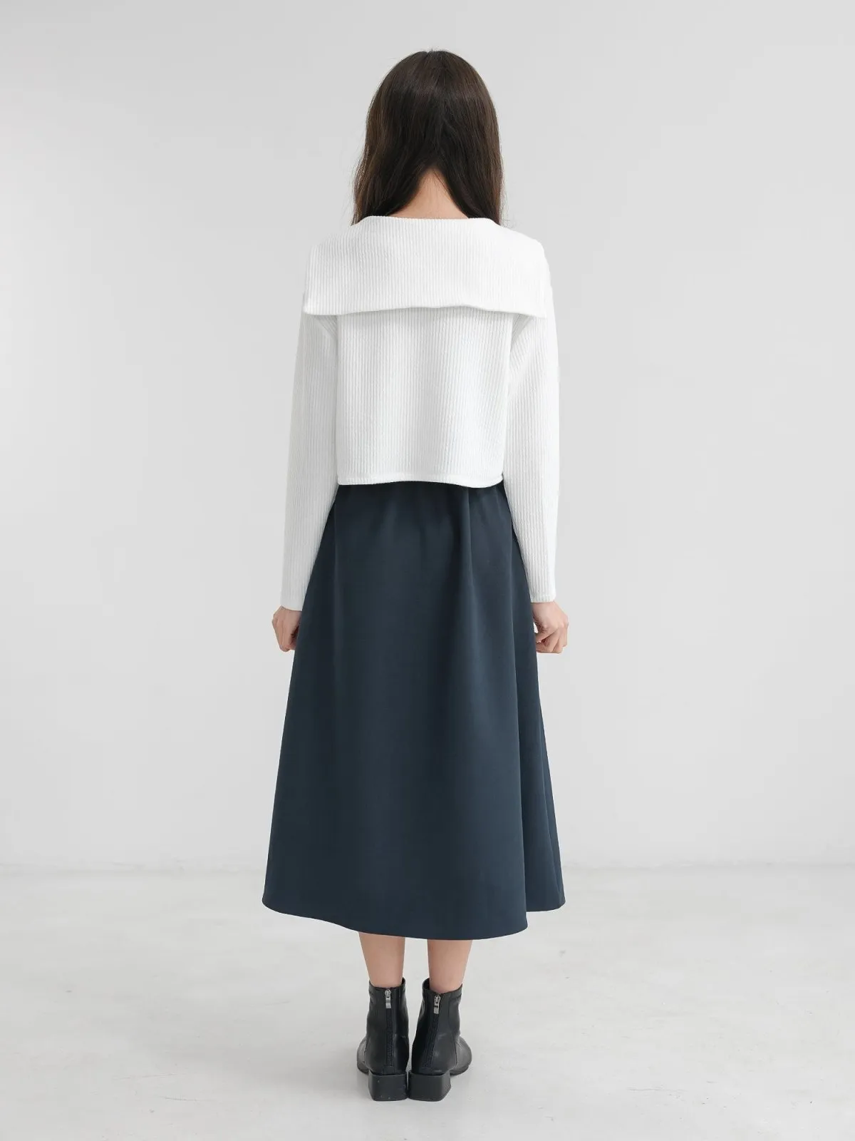 Katrina A-line Flared Midi Skirt