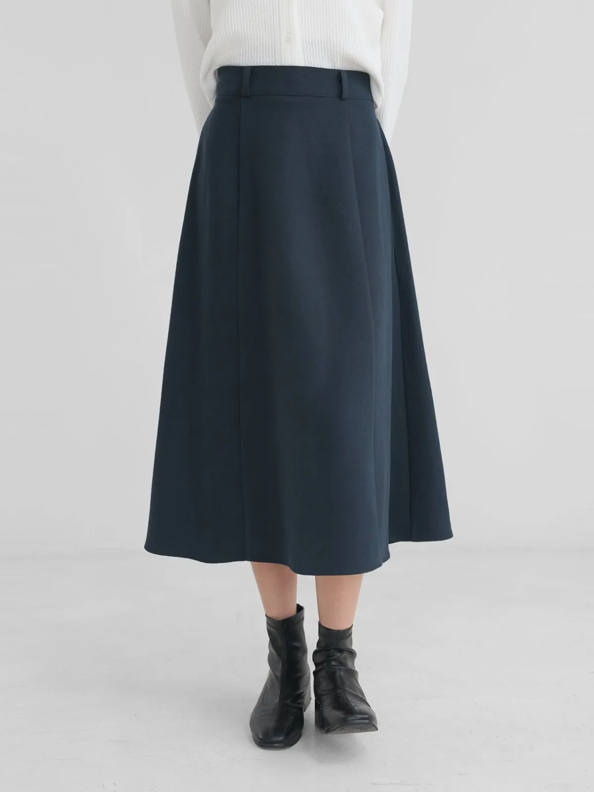Katrina A-line Flared Midi Skirt