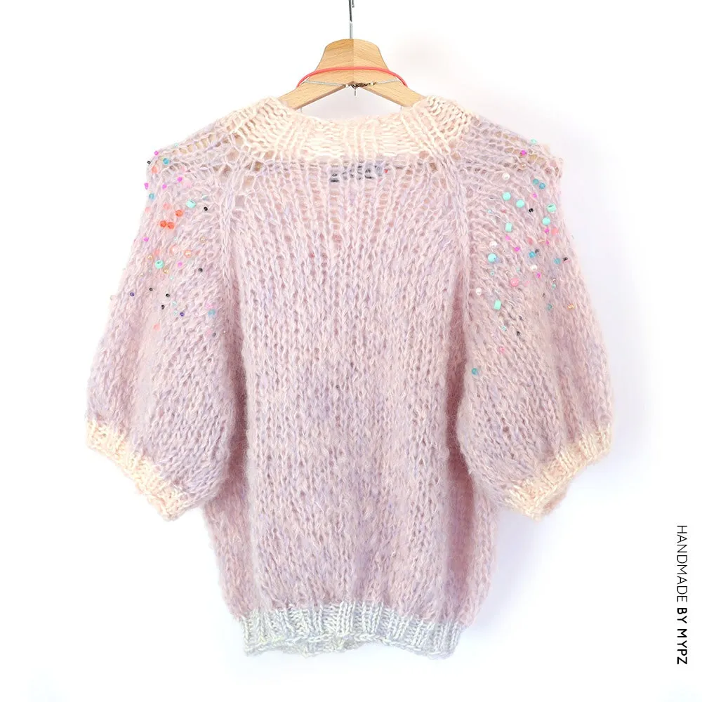 Knit pattern – MYPZ light top-down sweater Diamonds and Pearls No10 (ENG-NL)