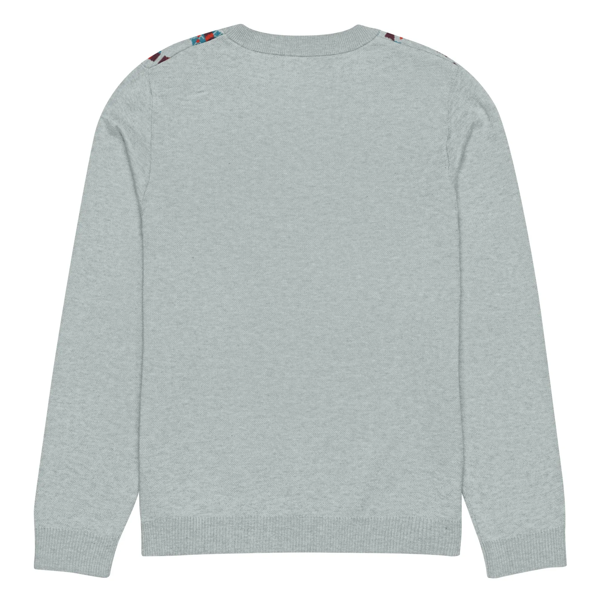 Knitted Crew Neck Sweater -- Candy Cane (Glamourange Christmas Knitted Crew Neck Sweater - Front Pattern)