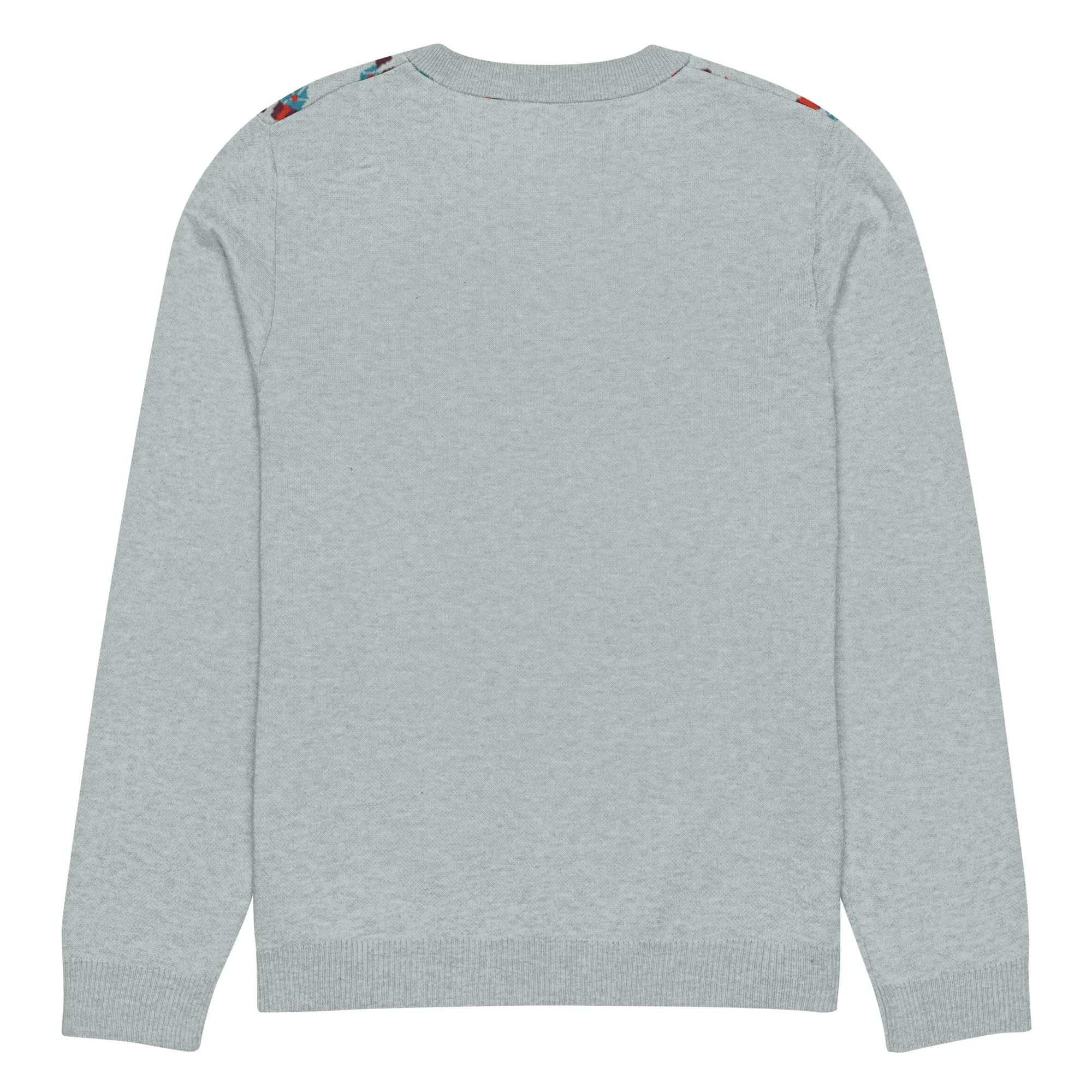 Knitted Crew Neck Sweater -- Candy Cane (Glamourange Christmas Knitted Crew Neck Sweater - Front Pattern)