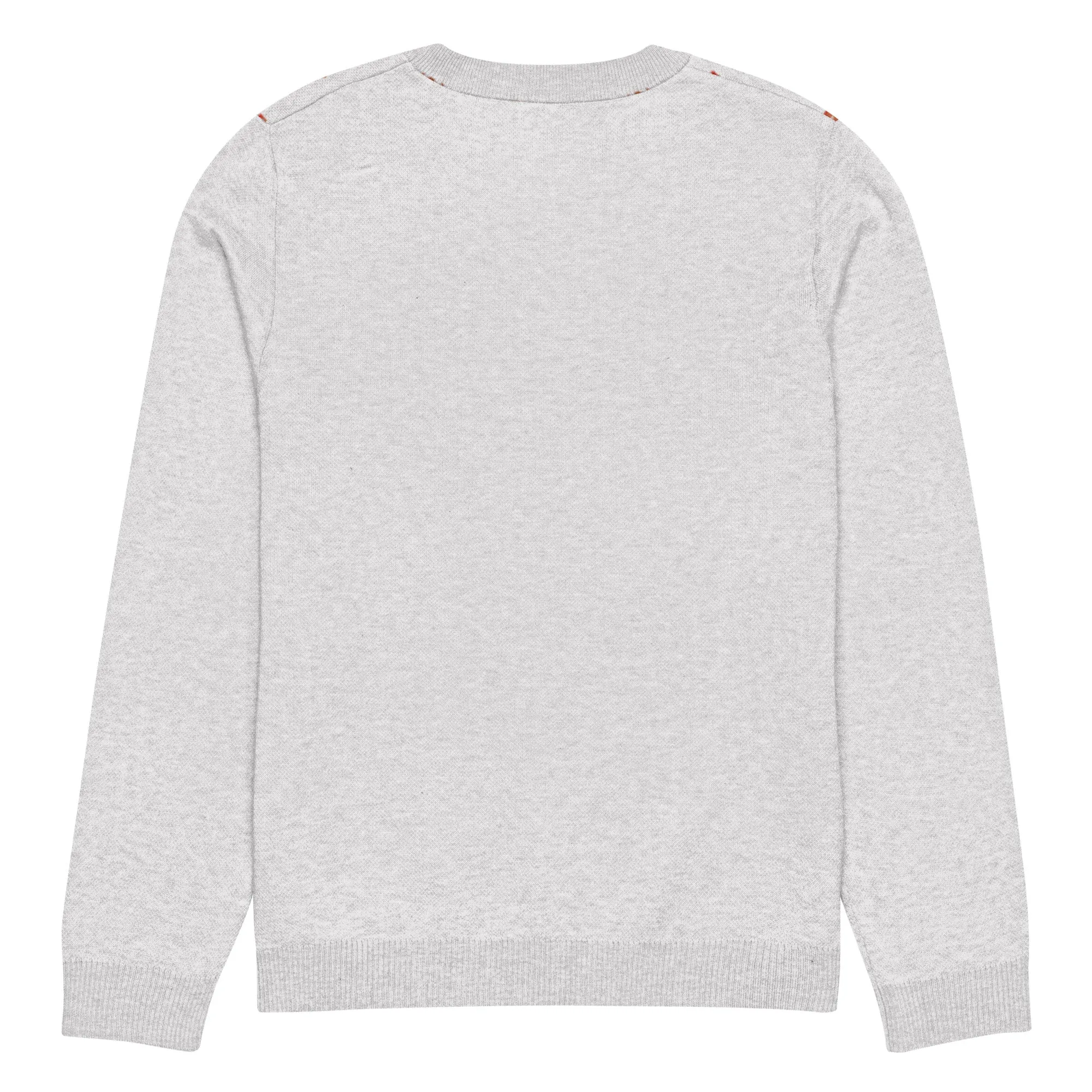 Knitted Crew Neck Sweater - Gingerbread House (Glamourange Christmas Knitted Crew Neck Sweater - Front Pattern)